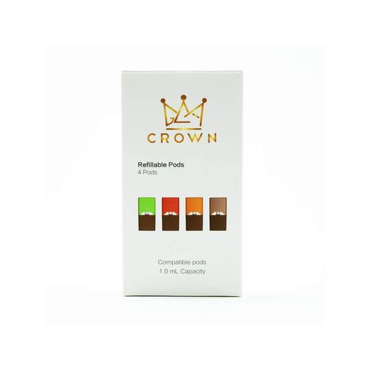 CROWN Refillable Pods 4 Pack JUUL Compatible